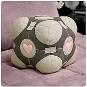 Portal Weighted Companion Cube Plush